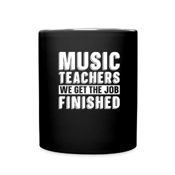 Music Teacher Music Teacher Sheet Music - Full Colour Mug - black - Front