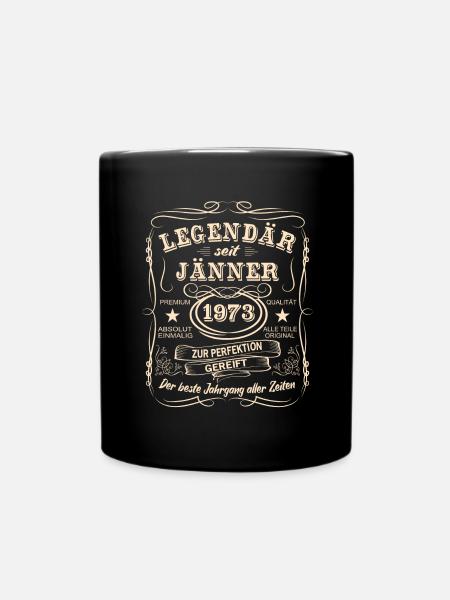 Legenden Jänner 1973 Geboren Jahrgang 1973 - Tasse einfarbig - Schwarz