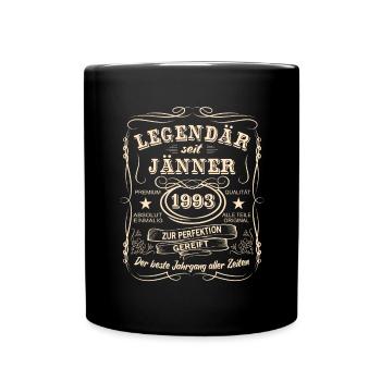 Legends January 1993 Born 1993 - Full Colour Mug - black - Front