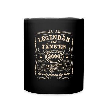 Légendes Janvier 2006 Né en 2006 - Mug uni - noir - Devant