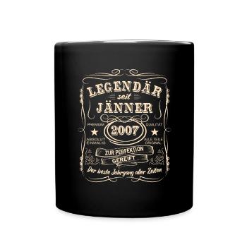 Légendes Janvier 2007 Né en 2007 - Mug uni - noir - Devant