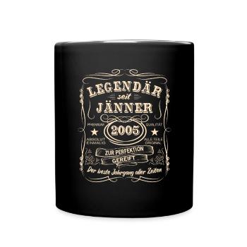Legends January 2005 Born 2005 - Full Colour Mug - black - Front