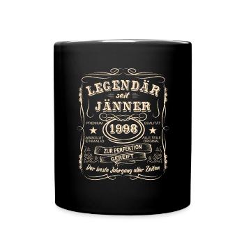 Légendes Janvier 1998 Né en 1998 - Mug uni - noir - Devant