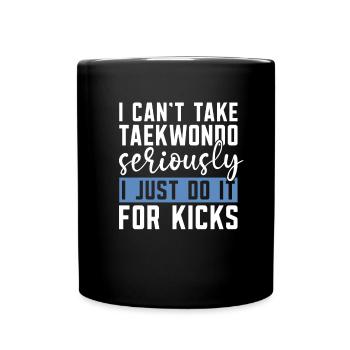 Taekwondo Kicks - Full Colour Mug - black - Front