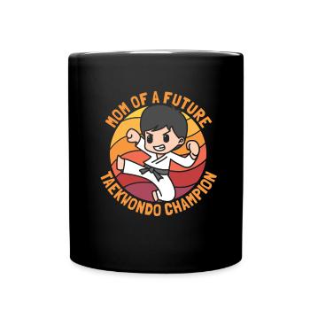 Taekwondo Taekwondo Mama - Mug uni - noir - Devant