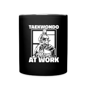 Taekwondo Mama - Mug uni - noir - Devant