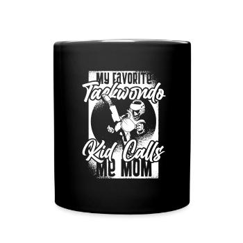 Taekwondo Mama - Mug uni - noir - Devant
