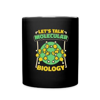Biologie Biologe Moleküle Molekularbiologe - Tasse einfarbig - Schwarz - Vorne