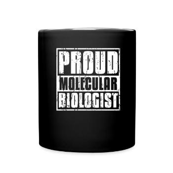 Biology Biologist Molecular biologist - Full Colour Mug - black - Front