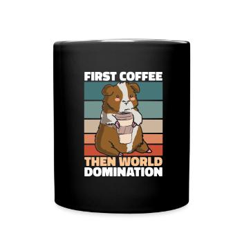 Guinea pig guinea pig coffee - Full Colour Mug - black - Front