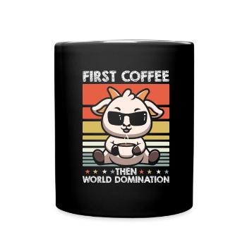 Goat Coffee Sunglasses - Full Colour Mug - black - Front