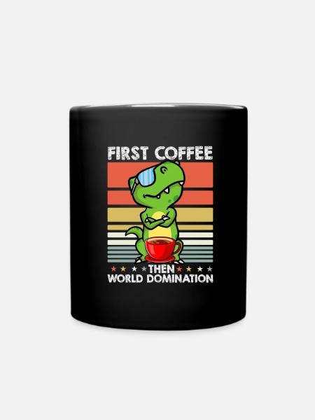 Trex T Rex Dino Lunettes de soleil Café - Mug uni - noir