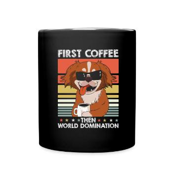 Lunettes de soleil au café de Pékin - Mug uni - noir - Devant