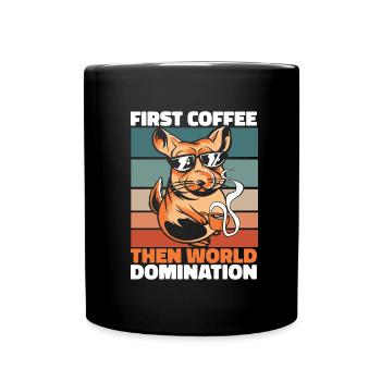 Chinchilla Coffee Sunglasses - Full Colour Mug - black - Front