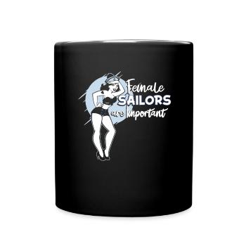 Voilier marin attacher voilier - Mug uni - noir - Devant