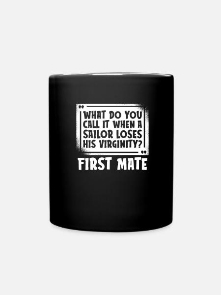 Sailing Sailboat Funny - Full Colour Mug - black