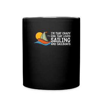 Voile Sailor Sailboat Girls - Mug uni - noir - Devant