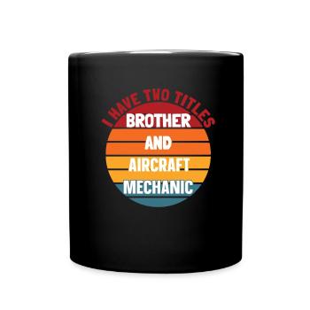 Mécanicien d’aéronefs - Mug uni - noir - Devant