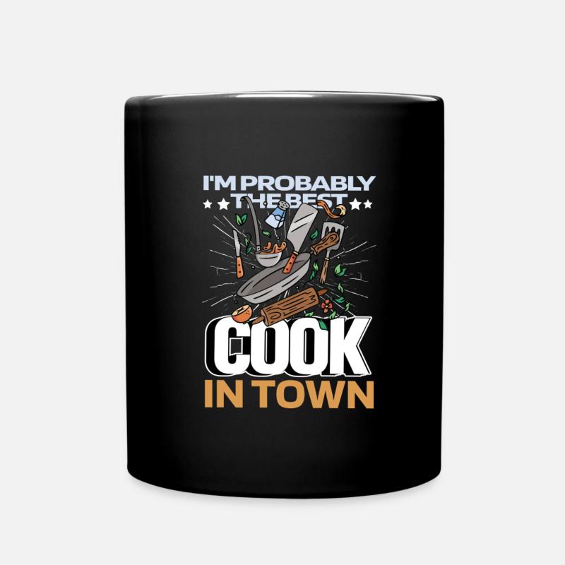 Ustensiles de cuisine de cuisine - Mug uni - noir