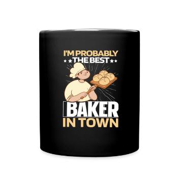 Baking Baker Bakery - Mug uni - noir - Devant
