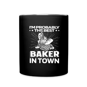 Baking Baker Bakery Bread - Full Colour Mug - black - Front
