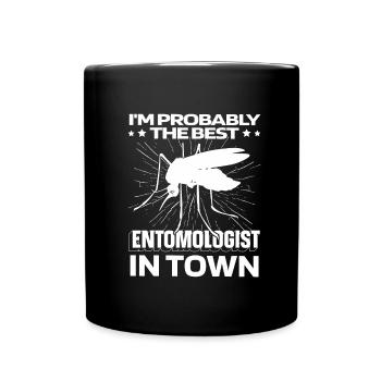 Entomologie Entomologe Insekt Moskito - Tasse einfarbig - Schwarz - Vorne