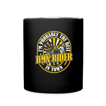 Bmx Bmx Biker Lustig - Tasse einfarbig - Schwarz - Vorne