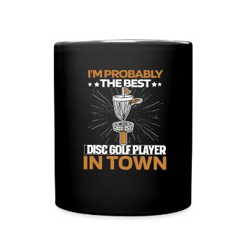 Frisbee Golf Disc Golf - Tasse einfarbig - Schwarz - Vorne