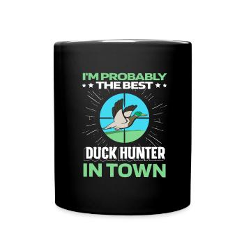Duck Hunting Duck Hunt Funny - Full Colour Mug - black - Front