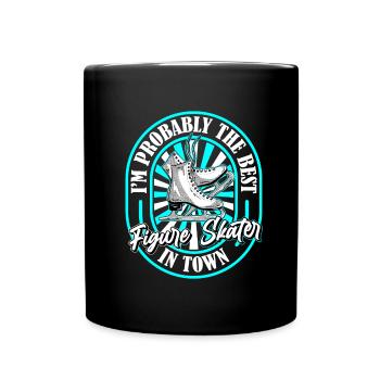 Figure skating Figure skater Witzig - Full Colour Mug - black - Front