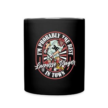 Lacrosse Funny - Full Colour Mug - black - Front