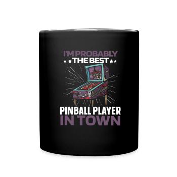 Pinball Arcade Machine - Full Colour Mug - black - Front