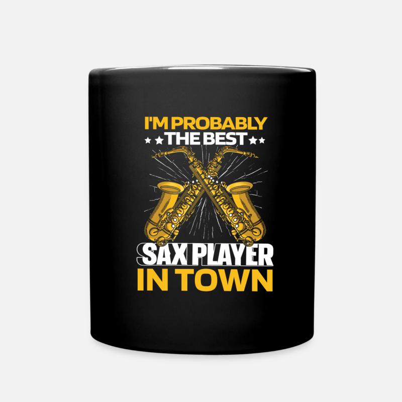 Saxophon Saxofon - Tasse einfarbig - Schwarz
