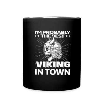 Viking Skull - Full Colour Mug - black - Front