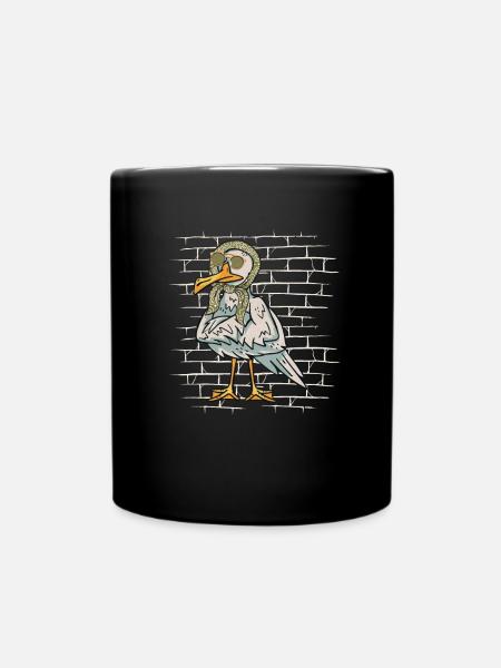 Möwe Sonnenbrillenschal - Tasse einfarbig - Schwarz