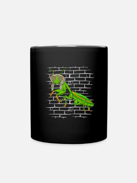 Mantis Gottesanbeterin Sonnenbrillenschal - Tasse einfarbig - Schwarz