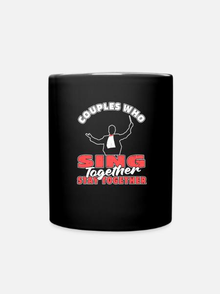 Choirmaster couple - Full Colour Mug - black