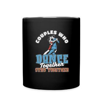 Dance teacher couple - Full Colour Mug - black - Front