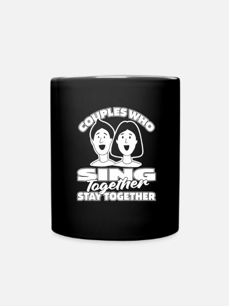 Choirmaster couple - Full Colour Mug - black