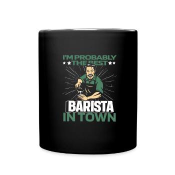 Barista Café Drôle - Mug uni - noir - Devant