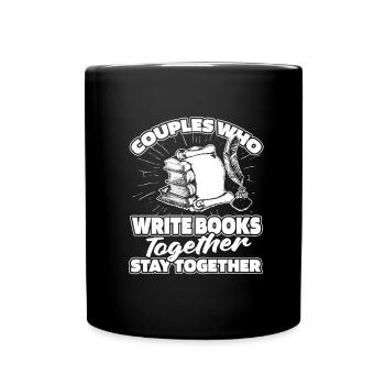 Schriftsteller Autor Paar - Tasse einfarbig - Schwarz - Vorne