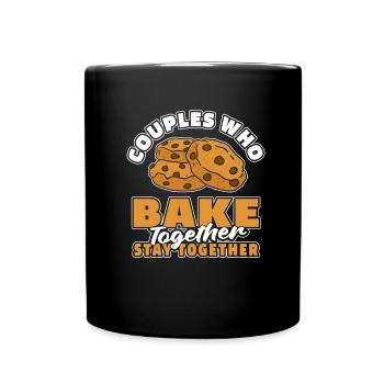 Baking Baker Bakery Couple - Mug uni - noir - Devant