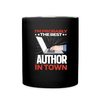 Écrivain Auteur Lustig - Mug uni - noir - Devant