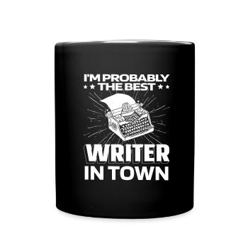 Writer Author Typewriter - Full Colour Mug - black - Front