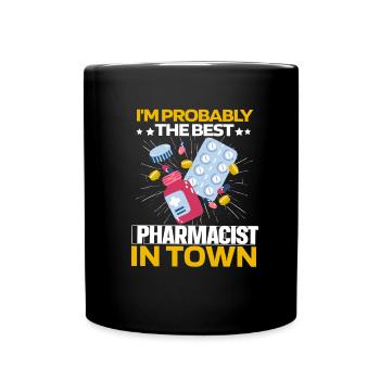 Apotheke Apotheker Pillen - Tasse einfarbig - Schwarz - Vorne