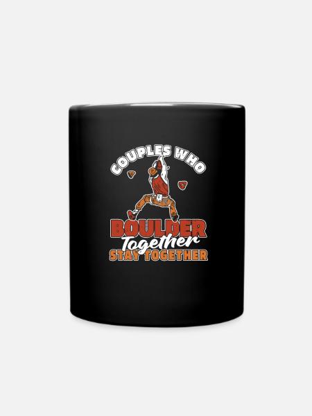 Bouldering Bouldering Couple - Full Colour Mug - black