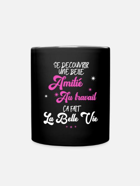 Ma Collègue ET Aussi Ma Bonne Amie Cadeau Femme - Mug uni - noir