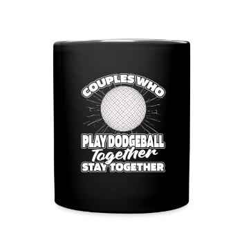 Couple de ballon chasseur - Mug uni - noir - Devant