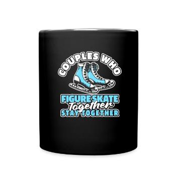 Figure skating Figure skater couple - Full Colour Mug - black - Front