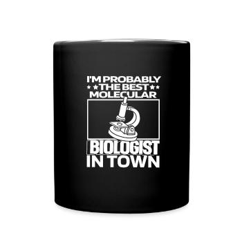 Biologiste Biologiste Microscope Biologiste moléculaire - Mug uni - noir - Devant